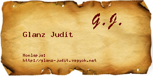 Glanz Judit névjegykártya